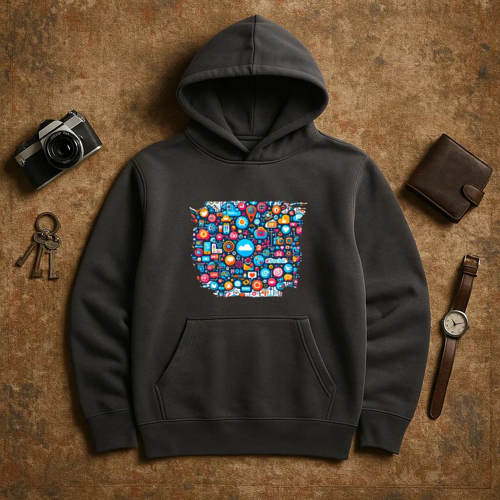 Spirit Bright Abstract Hoodie - Image 3