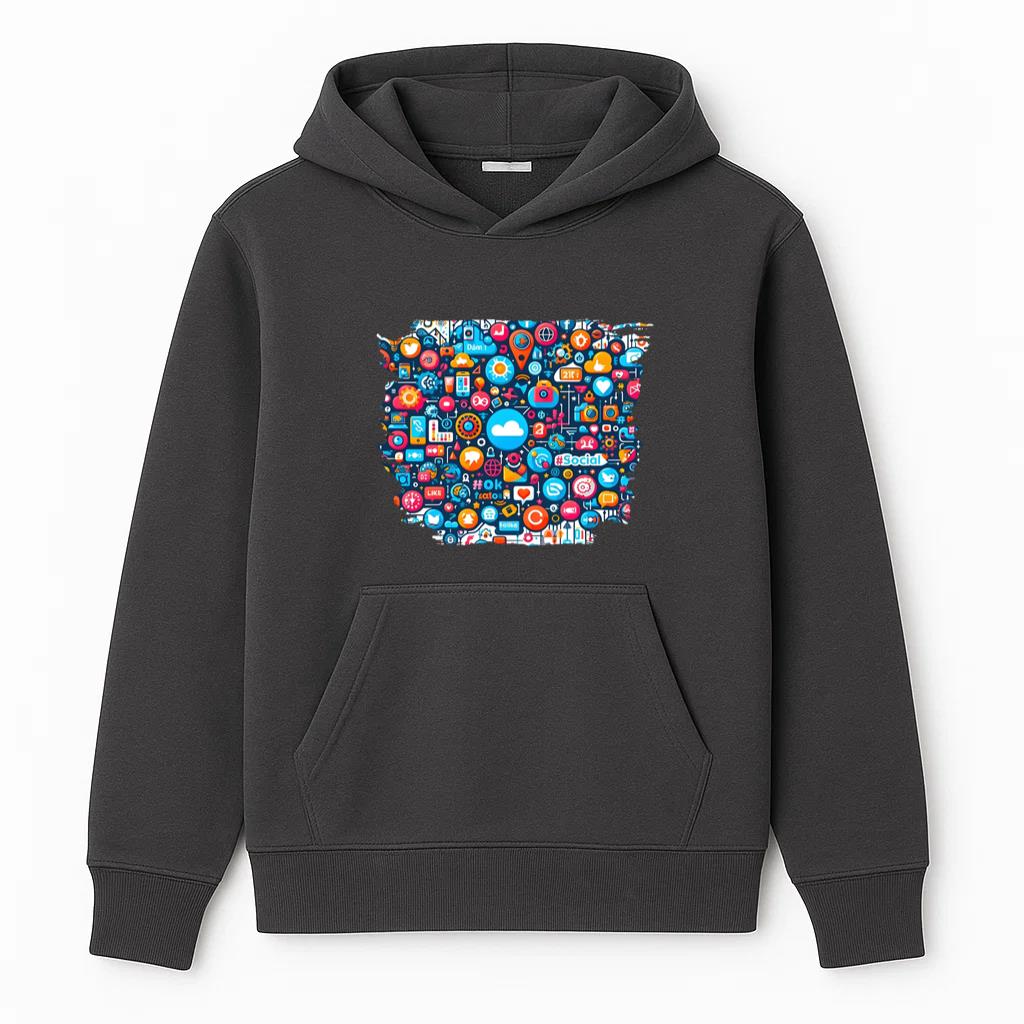 Spirit Bright Abstract Hoodie
