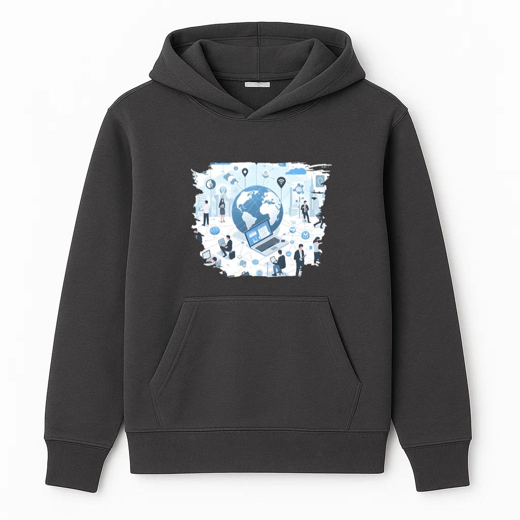 Symbol Shiny Modern Hoodie