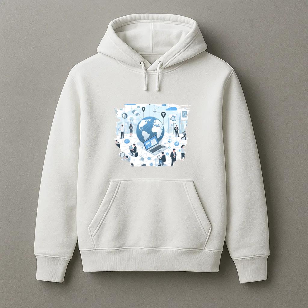 Symbol Shiny Modern Hoodie