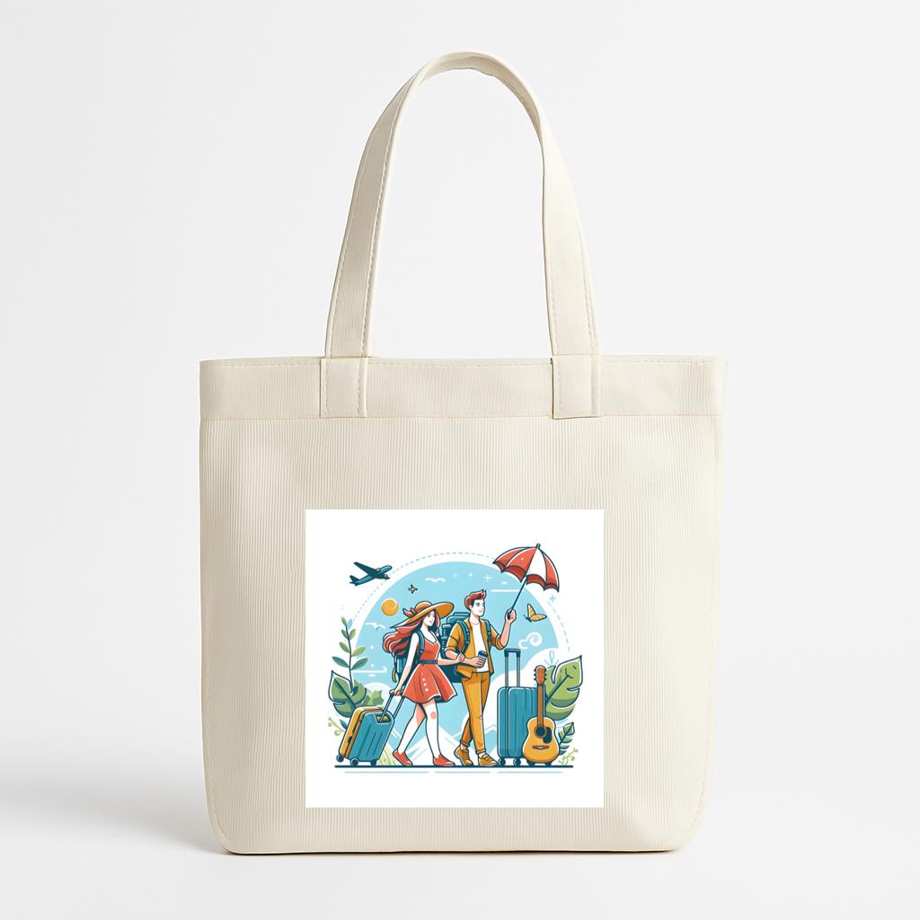 teeniediary Jolly Elegant Canvas Tote Bag