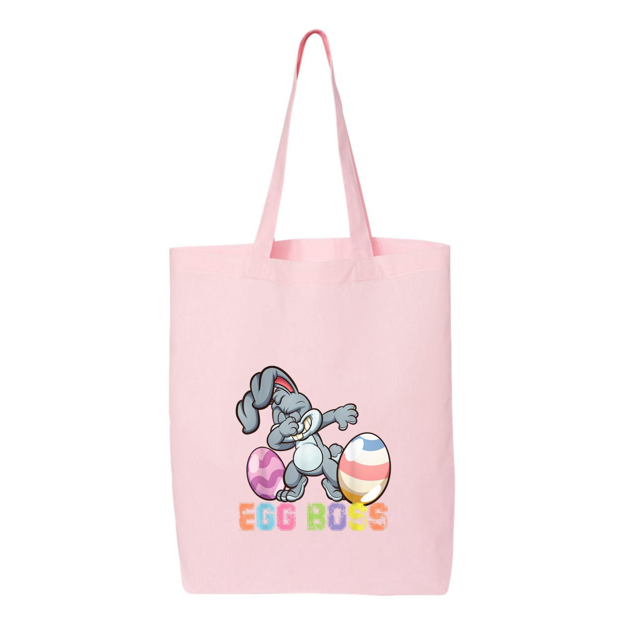 Dabbing Bunny T Egg Boss Easter For Kids Toddlers Boys Canvas Tote Bag