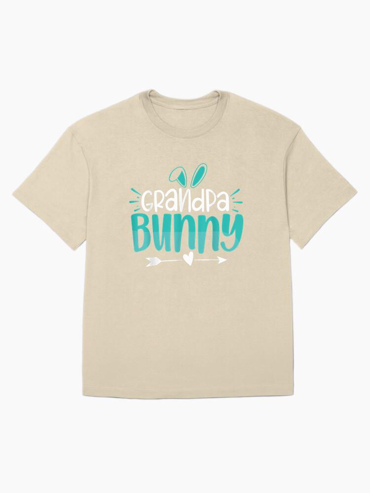 Grandpa Bunny Easter Cotton T-Shirt - Image 4