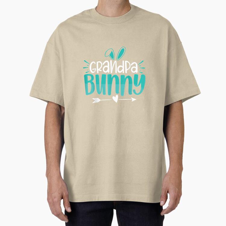 Grandpa Bunny  Easter Cotton T-Shirt 