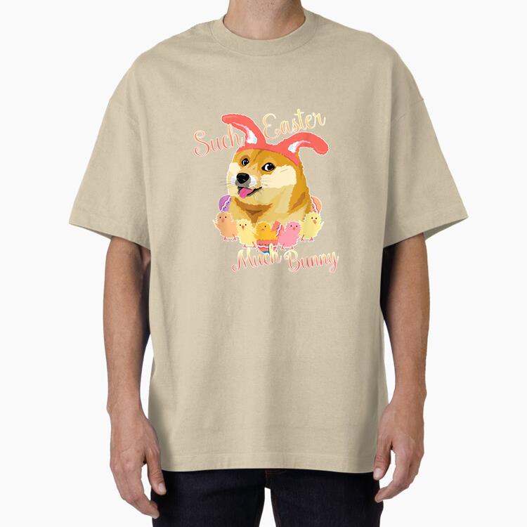 Happy Easter Doge - Shiba Inu Such Easter Much Bunny Cotton T-Shirt 