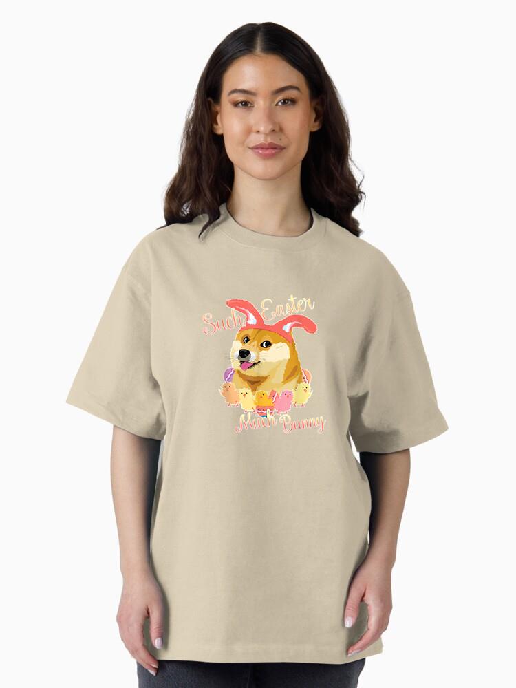 Happy Easter Doge Shiba Inu Such Easter Much Bunny Cotton T-Shirt - Image 3